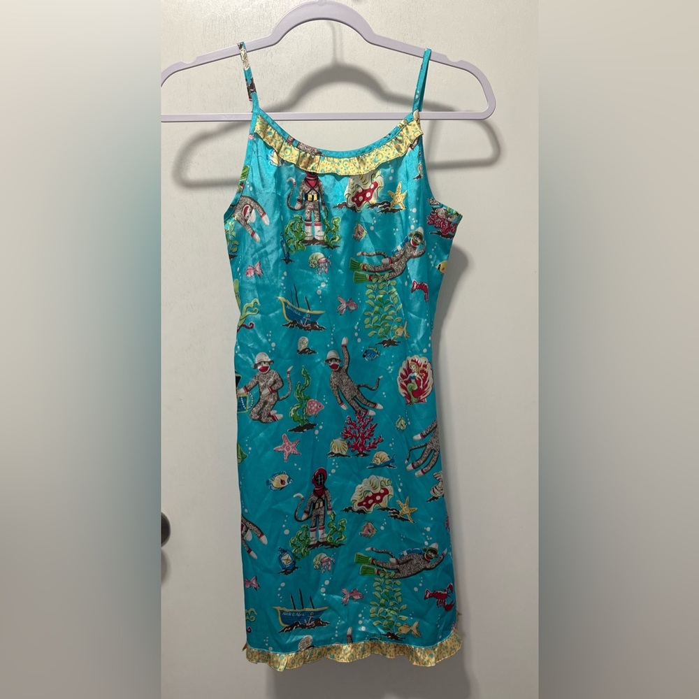 Nick & Nora Sock Monkey Nightgown